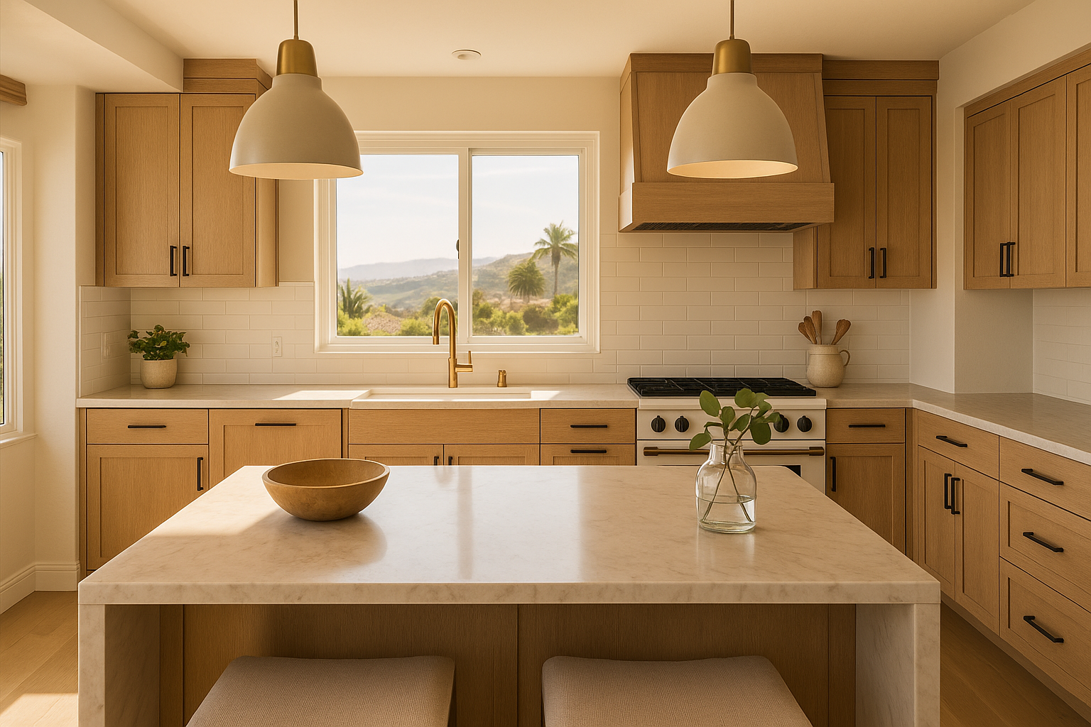 Modern kitchen interior in a Laguna Niguel home